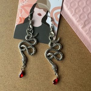 Snake boho earrings